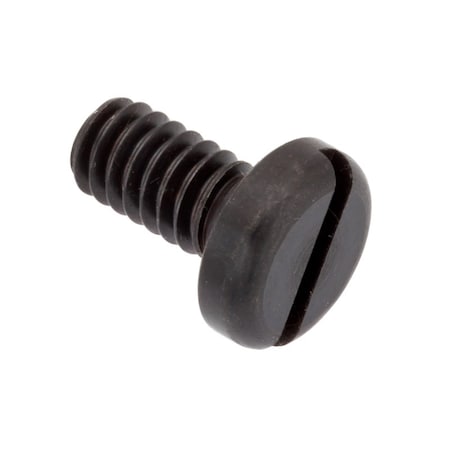 Ampg 1/4"-20 x 1/2 in Slotted Pan Machine Screw, Black Oxide Alloy Steel SCR55080