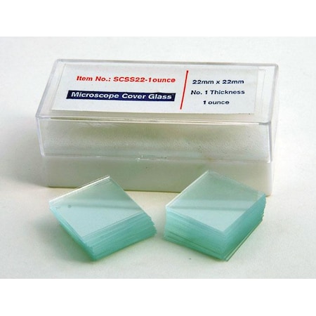 United Scientific Glass Coverslips, 22Mm X 22Mm, 1Oz., #1 SCSS22-1OZ