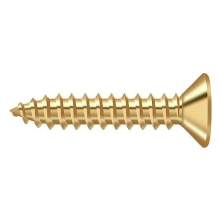 Deltana #10, Wood Screw, Plain Brass SCWB1010CR003
