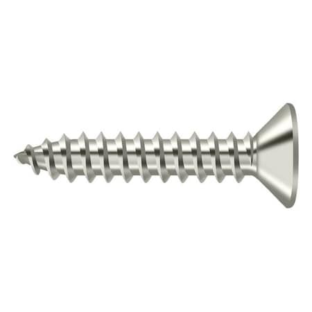 Deltana 1 in, Wood Screw, Nickel Steel SCWB1010U14