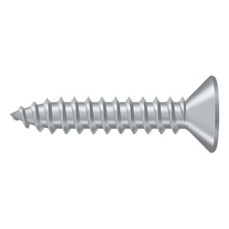 Deltana 1 in, Wood Screw, Chrome SCWB1010U26D