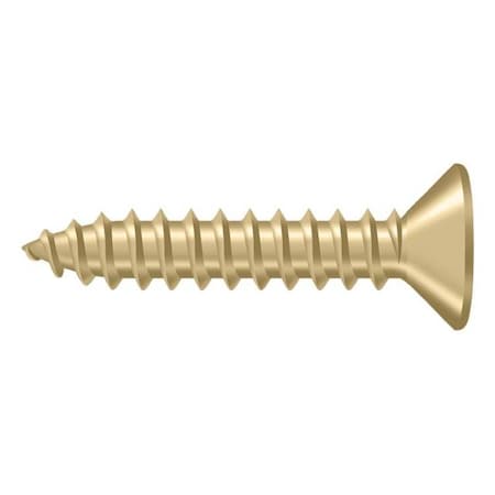 Deltana #10, Wood Screw, Plain Brass SCWB1010U4