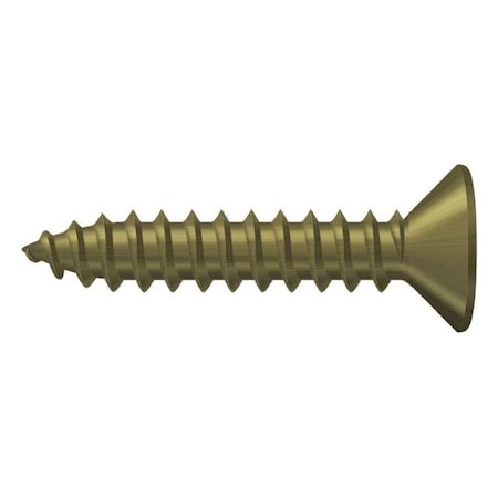 Deltana #10, Wood Screw, Plain Brass SCWB1010U5