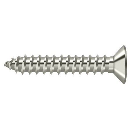 Deltana 1-1/4 in, Wood Screw, Nickel Steel SCWB12125U14