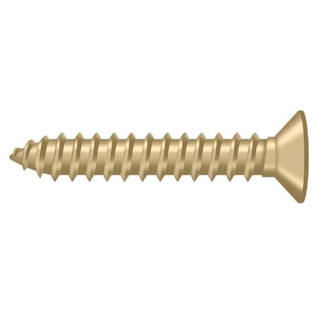 Deltana #12, Wood Screw, Plain Brass SCWB12125U4