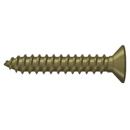 Deltana #12, Wood Screw, Plain Brass SCWB12125U5