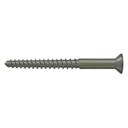 Deltana 2-1/2 in, Wood Screw, Nickel Steel SCWB1225U15A