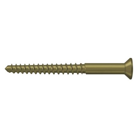 Deltana #12, Wood Screw, Plain Brass SCWB1225U5