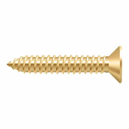 Deltana #14, Wood Screw, Plain Brass SCWB14125CR003