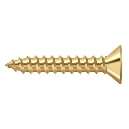 Deltana #7, Wood Screw, Plain Brass SCWB775CR003