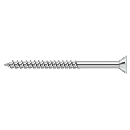 Deltana #10, Wood Screw, White Steel SCWS1025USPW