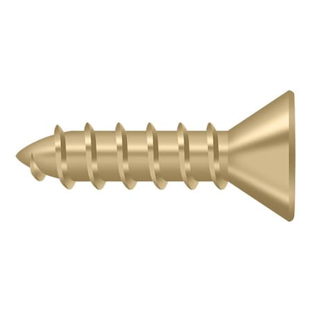 Deltana 3/4 in, Wood Screw, Plain Brass SCWS1075U4