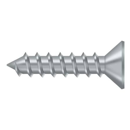 Deltana 1 in, Wood Screw, Chrome Steel SCWS1210U26D