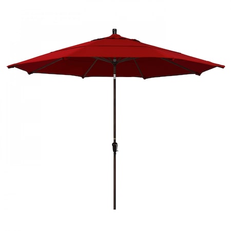 California Umbrella Patio Umbrella, Octagon, 110.5" H, Sunbrella Fabric, Jockey Red 194061037461