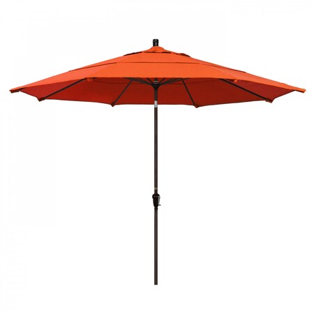 California Umbrella Patio Umbrella, Octagon, 110.5" H, Sunbrella Fabric, Melon 194061037560