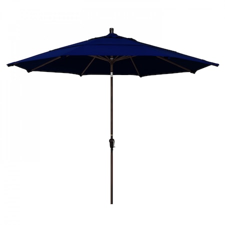 California Umbrella Patio Umbrella, Octagon, 110.5" H, Sunbrella Fabric, True Blue 194061037720