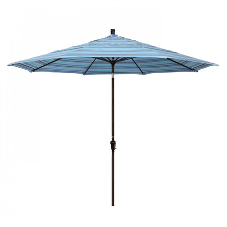 California Umbrella Patio Umbrella, Octagon, 110.5" H, Sunbrella Fabric, Dolce Mango 194061037737