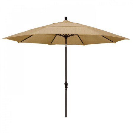 California Umbrella Patio Umbrella, Octagon, 110.5" H, Sunbrella Fabric, Linen Sesame 194061037805