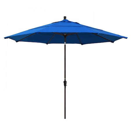 California Umbrella Patio Umbrella, Octagon, 110.5" H, Olefin Fabric, Royal Blue 194061037812