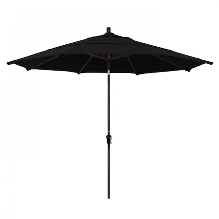 California Umbrella Patio Umbrella, Octagon, 110.5" H, Olefin Fabric, Black 194061037904