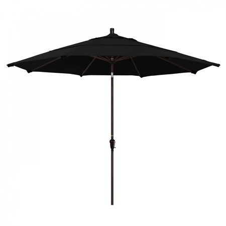 California Umbrella Patio Umbrella, Octagon, 110.5" H, Pacifica Fabric, Black 194061038048