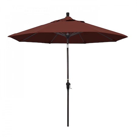 California Umbrella Patio Umbrella, Octagon, 102.38" H, Sunbrella Fabric, Henna 194061039069