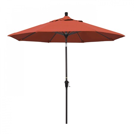 CALIFORNIA UMBRELLA Patio Umbrella, Octagon, 102.38" H, Olefin Fabric, Sunset 194061039496