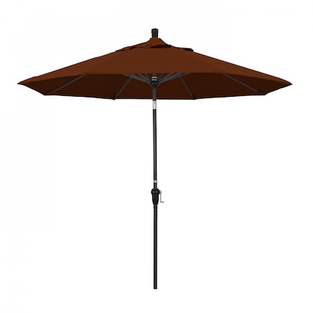 California Umbrella Patio Umbrella, Octagon, 102.38" H, Pacifica Fabric, Brick 194061039762