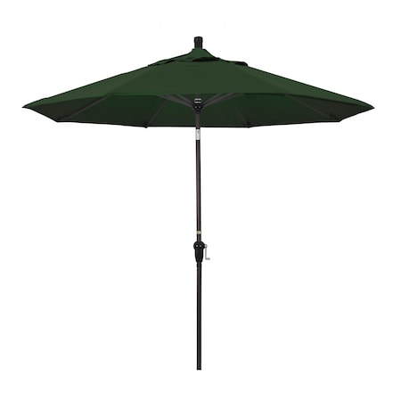 California Umbrella Patio Umbrella, Octagon, 102.38" H, Pacifica Fabric, Hunter Green 194061039779