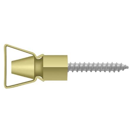 Deltana Shutter Door Holder, 1-1/4" Bright Brass SDH101U3