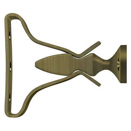 Deltana Shutter Door Holder, 2-3/4" Antique Brass SDH193U5