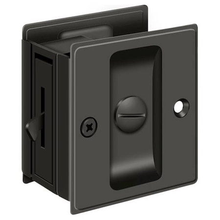 DELTANA Pocket Lock, 2-1/2" X 2-3/4" Privacy Oil Rubbed Bronze SDL25U10B