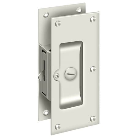 Deltana Decorative Pocket Lock 6", Privacy Bright Nickel SDL60U14