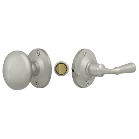 Deltana Storm Door Latch, Round, Tubular Lock Satin Nickel SDL980U15