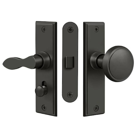 Deltana Storm Door Latch, Square, Mortise Lock Oil Rubbed Bronze SDML334U10B