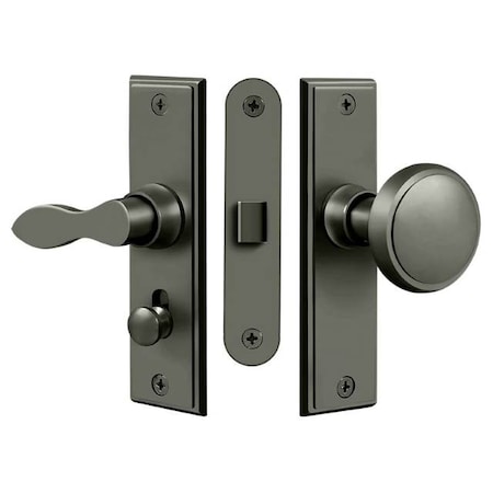 Deltana Storm Door Latch, Square, Mortise Lock Antique Nickel SDML334U15A