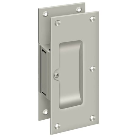 Deltana Decorative Pocket Lock 6", Passage Satin Nickel SDP60U15