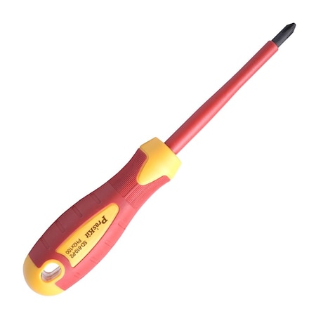 Proskit Insulated Screwdriver, No 2 Phillips, 100V SD-810-P2