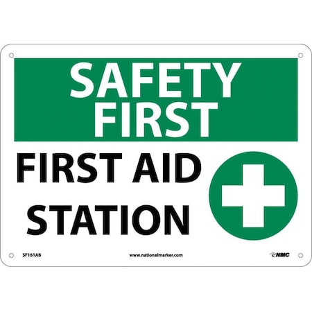 Nmc Safety First Aid Station Sign, SF161AB SF161AB