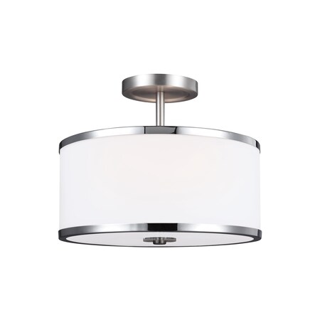 Feiss Prospect Park, Two Light, Semi Satin Nicke SF335SN/CH