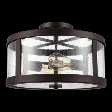 Feiss Harrow, Two Light, Semi Flush Mount Oil Ru SF341ORB