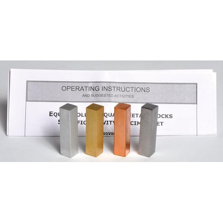 United Scientific Equal Volume Metal Squares, Set Of 4 SGVS04