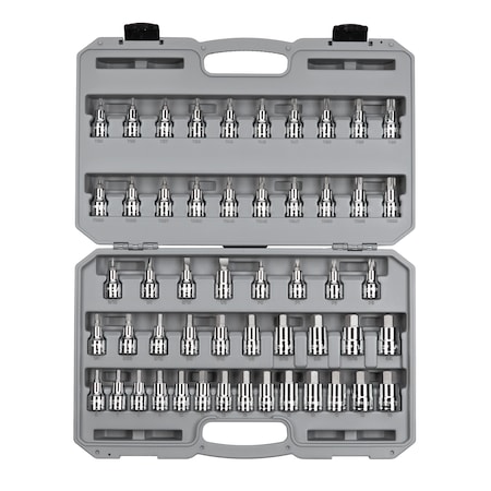 Tekton 3/8" Drive Socket Set, Torx(R), 52 pcs SHB92302