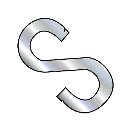 Zoro Select 1/4X2 S HOOK ZINC, PK500 1432SHOOK