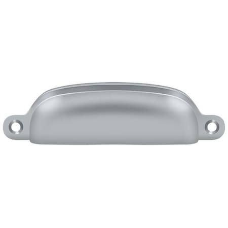 Deltana Exposed Shell Pull 4" Satin Chrome SHP29U26D