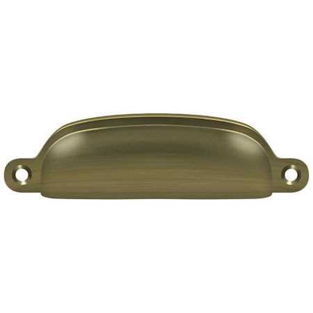 Deltana Exposed Shell Pull 4" Antique Brass SHP29U5
