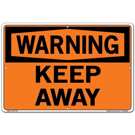 Vestil Polystyrene Sign, 12-1/2" Height, 18-1/2" Width, Polystyrene, Rectangle, English SI-W-02-D-PS-040
