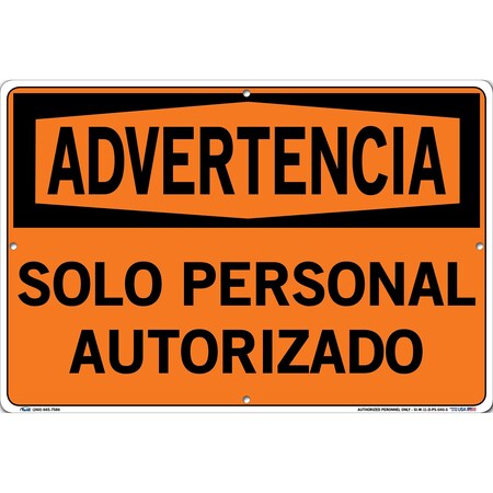Vestil Polystyrene Sign, 12-1/2" Height, 18-1/2" Width, Polystyrene, Rectangle, Spanish SI-W-11-D-PS-040-S