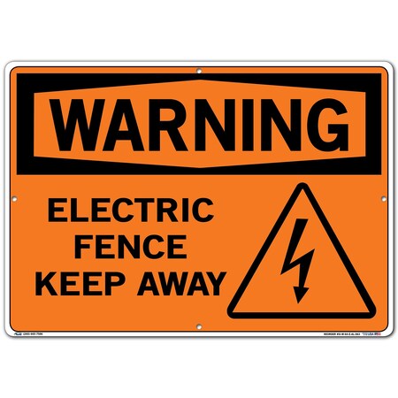 Vestil Aluminum Sign, 14-1/2" Height, 20-1/2" Width, Aluminum, Rectangle, English SI-W-64-E-AL-063