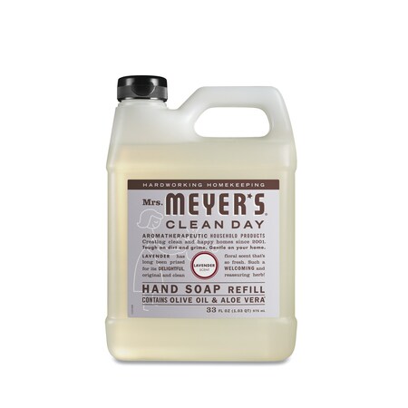 Mrs. Meyers 33 fl. oz. Liquid Clean Day Liquid Hand Soap Refill, Laven Jug 651318